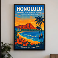 Experience the Aloha Spirit Honolulu Poster