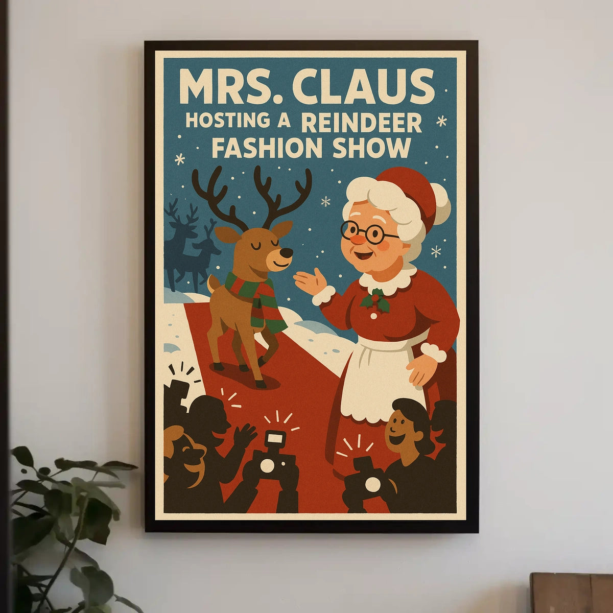 Mrs. Claus Hosts a Reindeer Fashion Show Poster