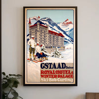 Gstaad Winter Getaway: Vintage Travel Poster PosterGoat
