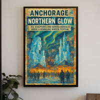 Anchorage Northern Glow Poster