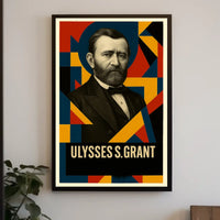Ulysses S. Grant 18th President of the United States Abstract Pop Poster