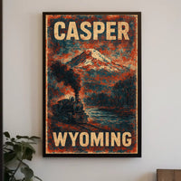 Casper, Wyoming Scenic Railway Journey Poster