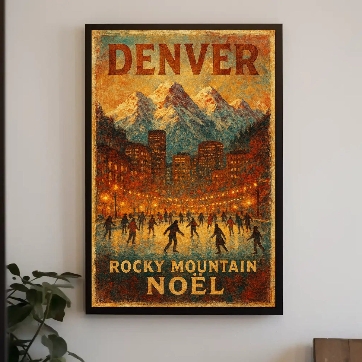 Denver Rocky Mountain Noël Poster
