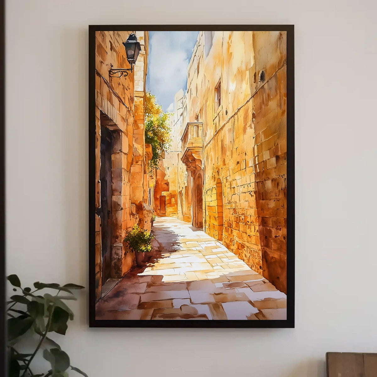 Malta Mdina Silent City Street Poster
