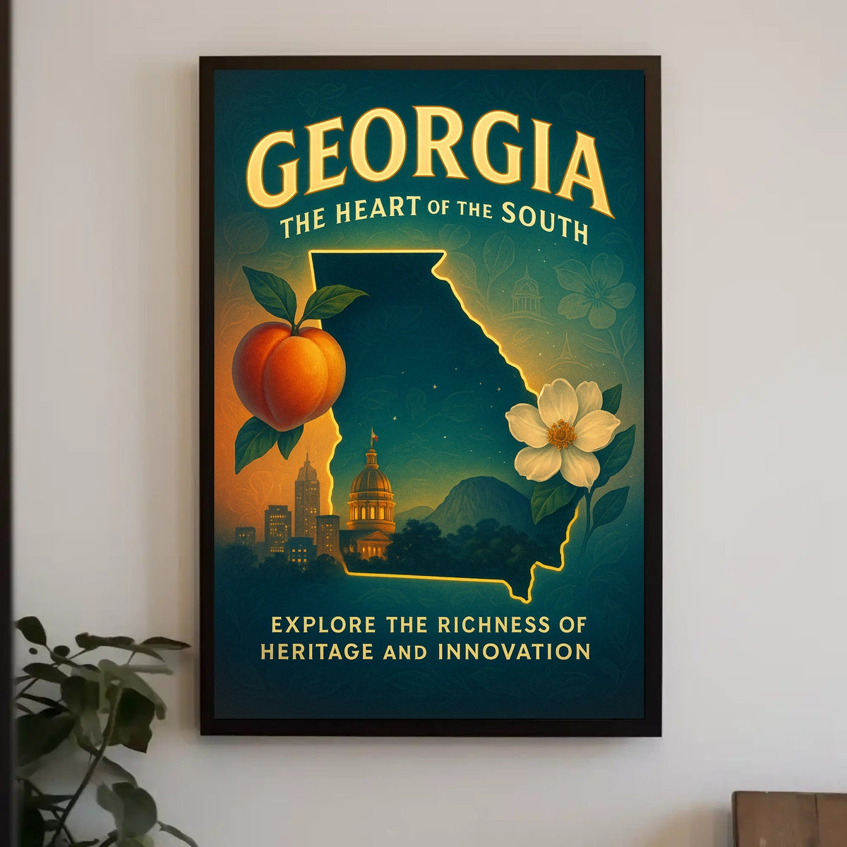 Georgia The Heart Of The South Poster