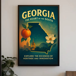 Georgia The Heart Of The South Poster