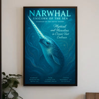 Narwhal Unicorn Of The Sea Poster