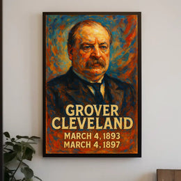 Grover Cleveland Presidential Terms Poster