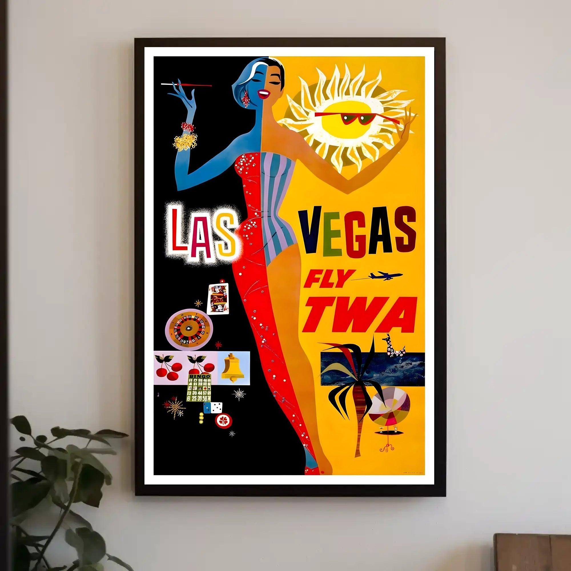TWA Las Vegas Luxury ™ Inspiration Vintage Poster