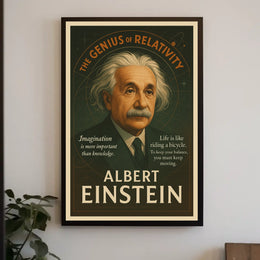 Albert Einstein The Genius of Relativity Poster