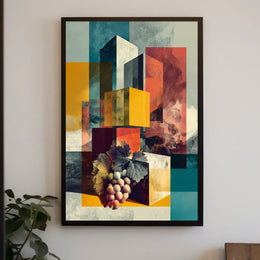Abstract Geometric Landscape Abstract Poster