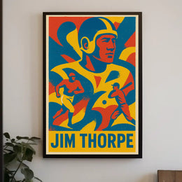 Jim Thorpe Athletic Icon Poster