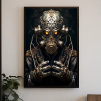 Futuristic Dystopian Survivor Design Futuristic Sci-Fi Poster