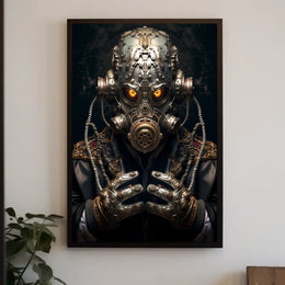 Futuristic Dystopian Survivor Design Futuristic Sci-Fi Poster