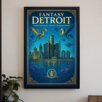 Fantasy Detroit Poster PosterGoat