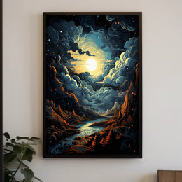 Celestial Landscape Poster