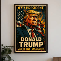 Patriotic Resolve Donald Trump Visionary Poster