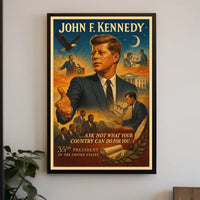 Patriotic Vintage Poster: Inspire Leadership and Civic Duty
