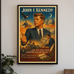 Patriotic Vintage Poster: Inspire Leadership and Civic Duty
