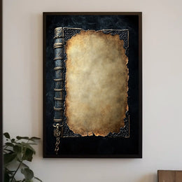 Antique Book Design Art Print Heritage Poster