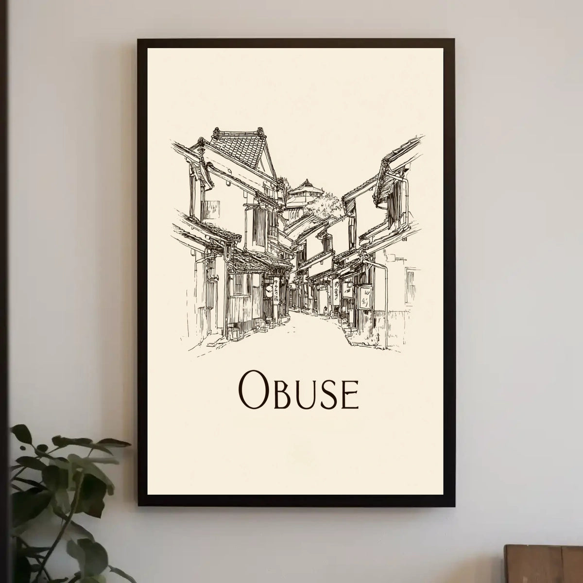 Obuse A Glimpse of Traditional Architecture Poster