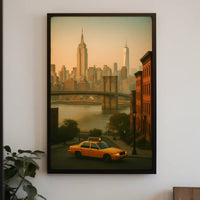 New York City Skyline Poster for Modern Home Decor Wall Art