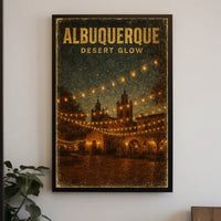 Albuquerque Desert Glow Poster