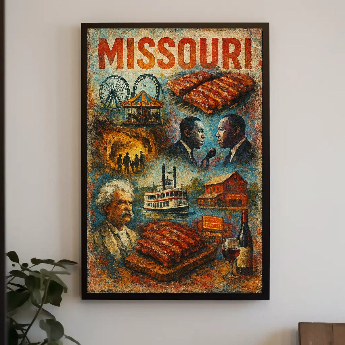 Missouri A Tapestry of Culture and History Poster