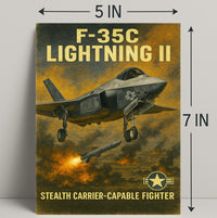 F-35C Lightning II Poster PosterGoat