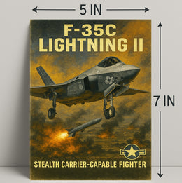 F-35C Lightning II Poster PosterGoat