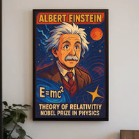 Einstein Relativity Vintage Poster