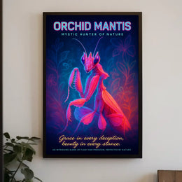 Orchid Mantis Mystic Hunter of Nature Poster