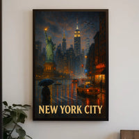 New York City Nightscape Poster