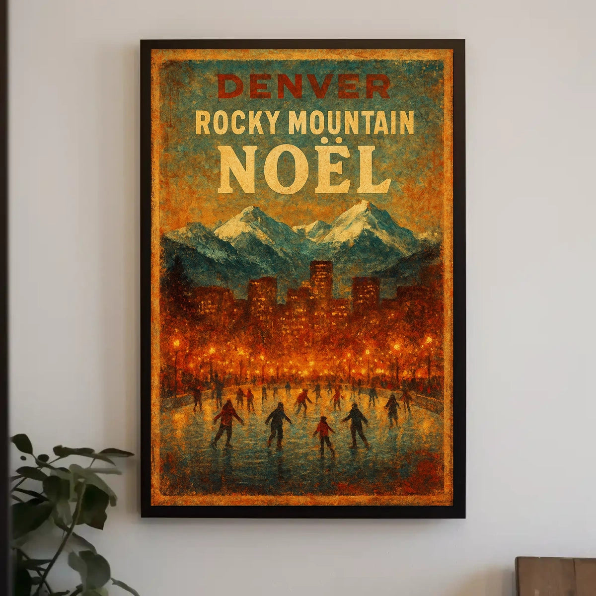 Denver Rocky Mountain Noël Poster
