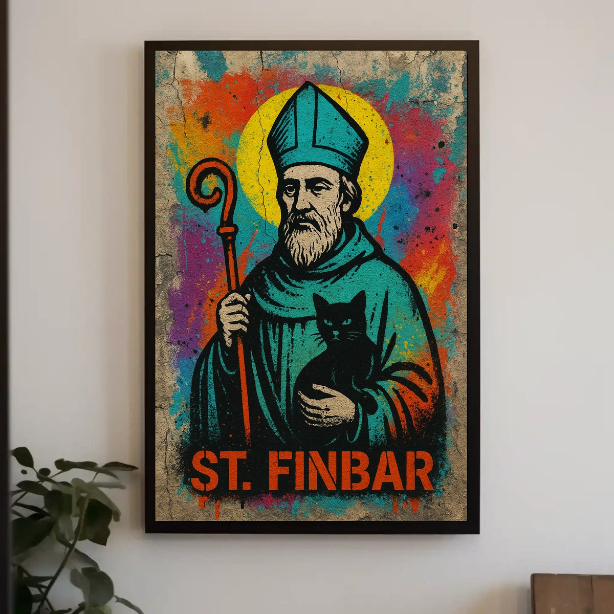 St. Finbar Street Art Poster