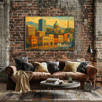 Malawi Cityscape Travel Photography Poster
