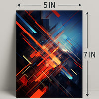 Dynamic Abstract Composition Abstract Poster PosterGoat