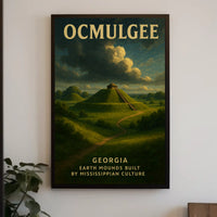 Ocmulgee Earth Mounds Poster