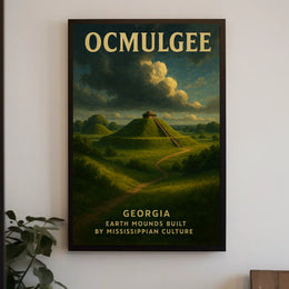 Ocmulgee Earth Mounds Poster