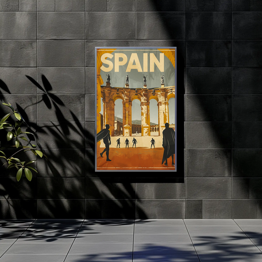 Spain Vintage Travel Poster - Bullfighters