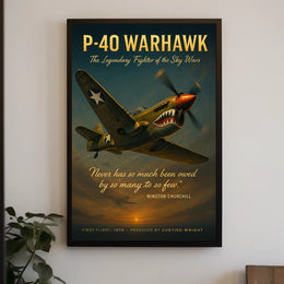 P-40 Warhawk The Legendary Fighter Poster