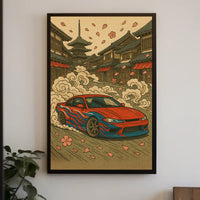Japanese Street Racing Adventure Poster - Cultural or Heritage Poster