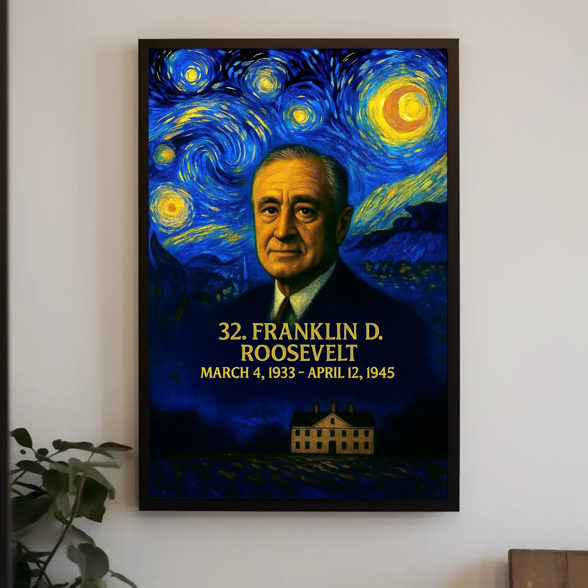 Franklin D. Roosevelt 32nd President of the United States Presidential Masterpiece Series Poster