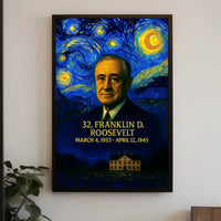 Franklin D. Roosevelt 32nd President of the United States Presidential Masterpiece Series Poster