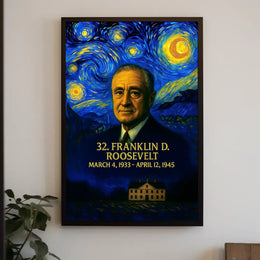 Franklin D. Roosevelt 32nd President of the United States Presidential Masterpiece Series Poster