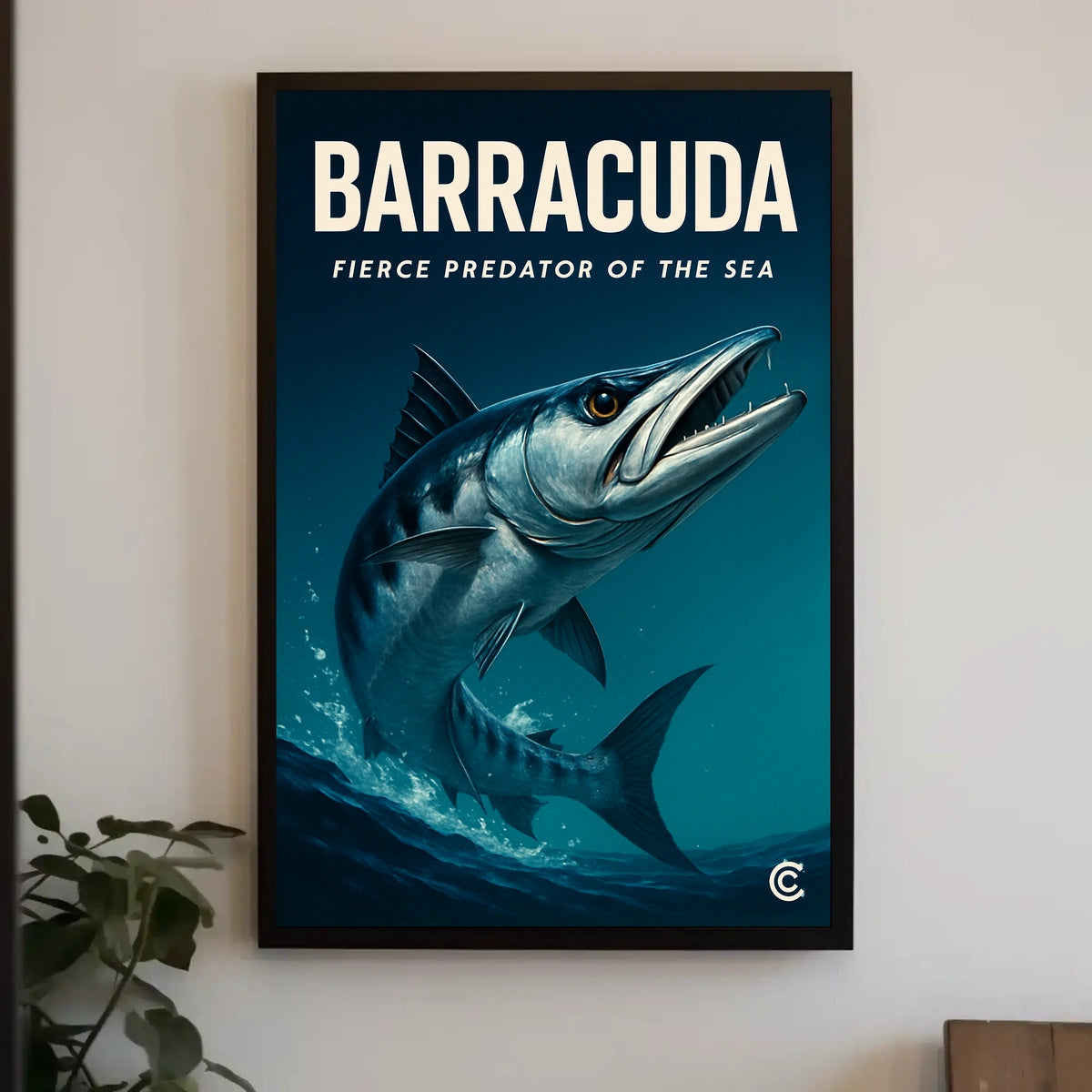 Barracuda Fierce Predator Of The Sea Poster