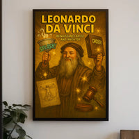 Leonardo da Vinci – Renaissance Artist and Inventor Poster PosterGoat