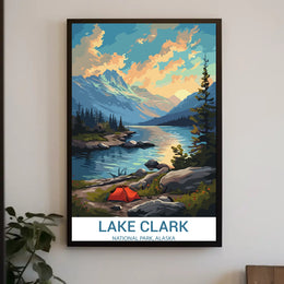 Lake Clark Scenic View: A National Park Poster