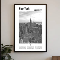 New York City Empire State Building Poster Classic Wall Art