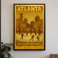 Atlanta Southern Snowfall Poster